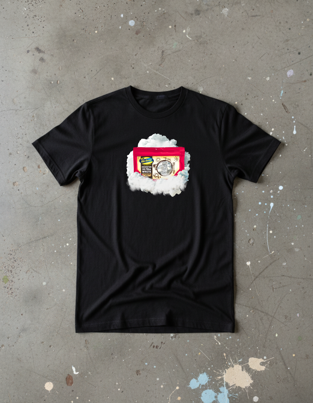 T-shirt - Blå Band Monster