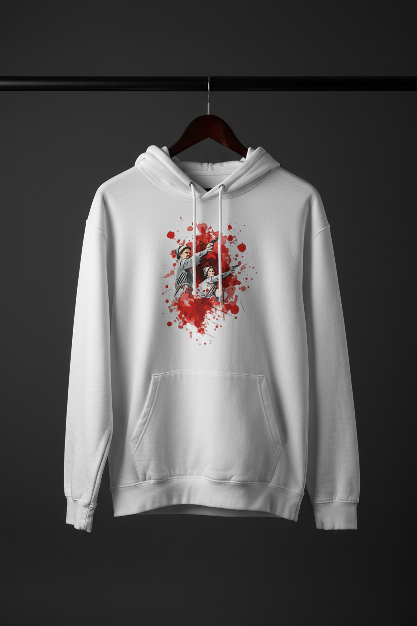 Hoodie First Aid på galge