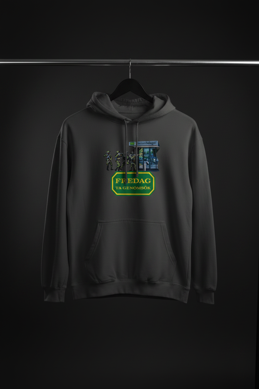 Hoodie Fredag på galge