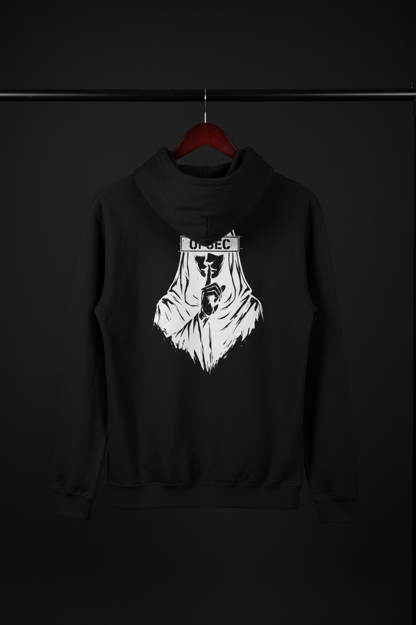 Hoodie OPSEC på galge