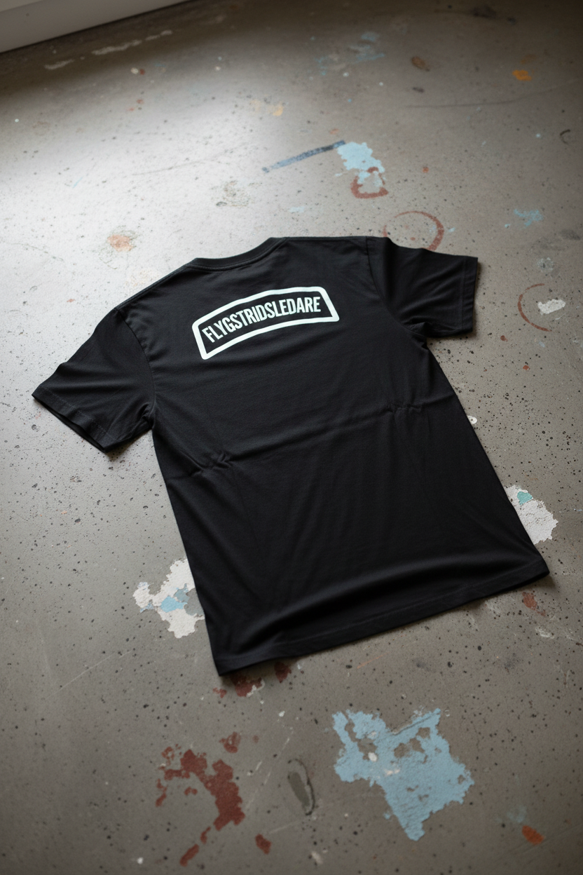 T-shirt Flygstridsledare – rygg, betonggolv