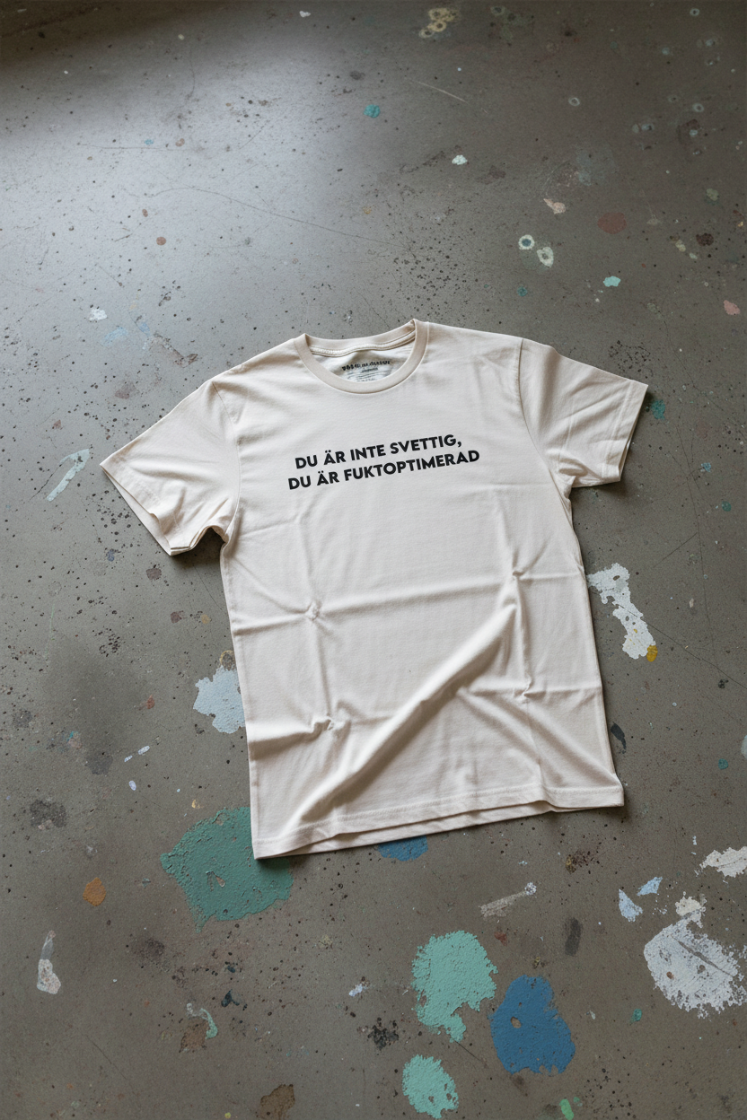 T-shirt Fuktoptimerad – framsida, betonggolv