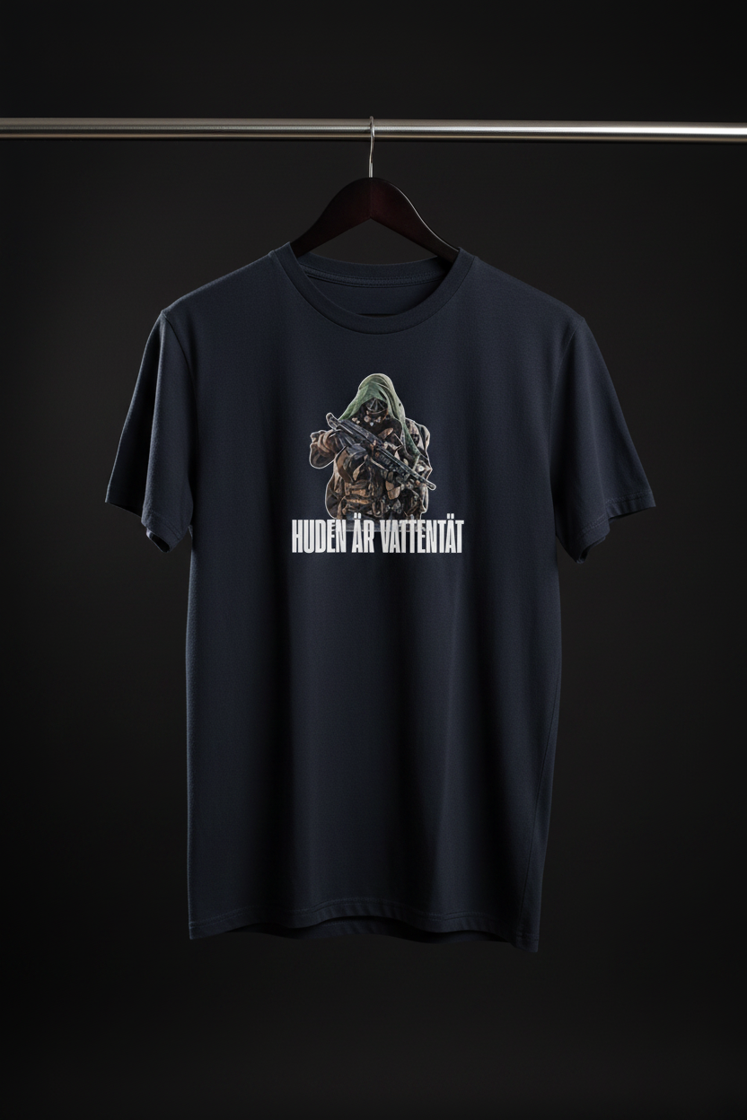 T-shirt Huden Är Vattentät på galge