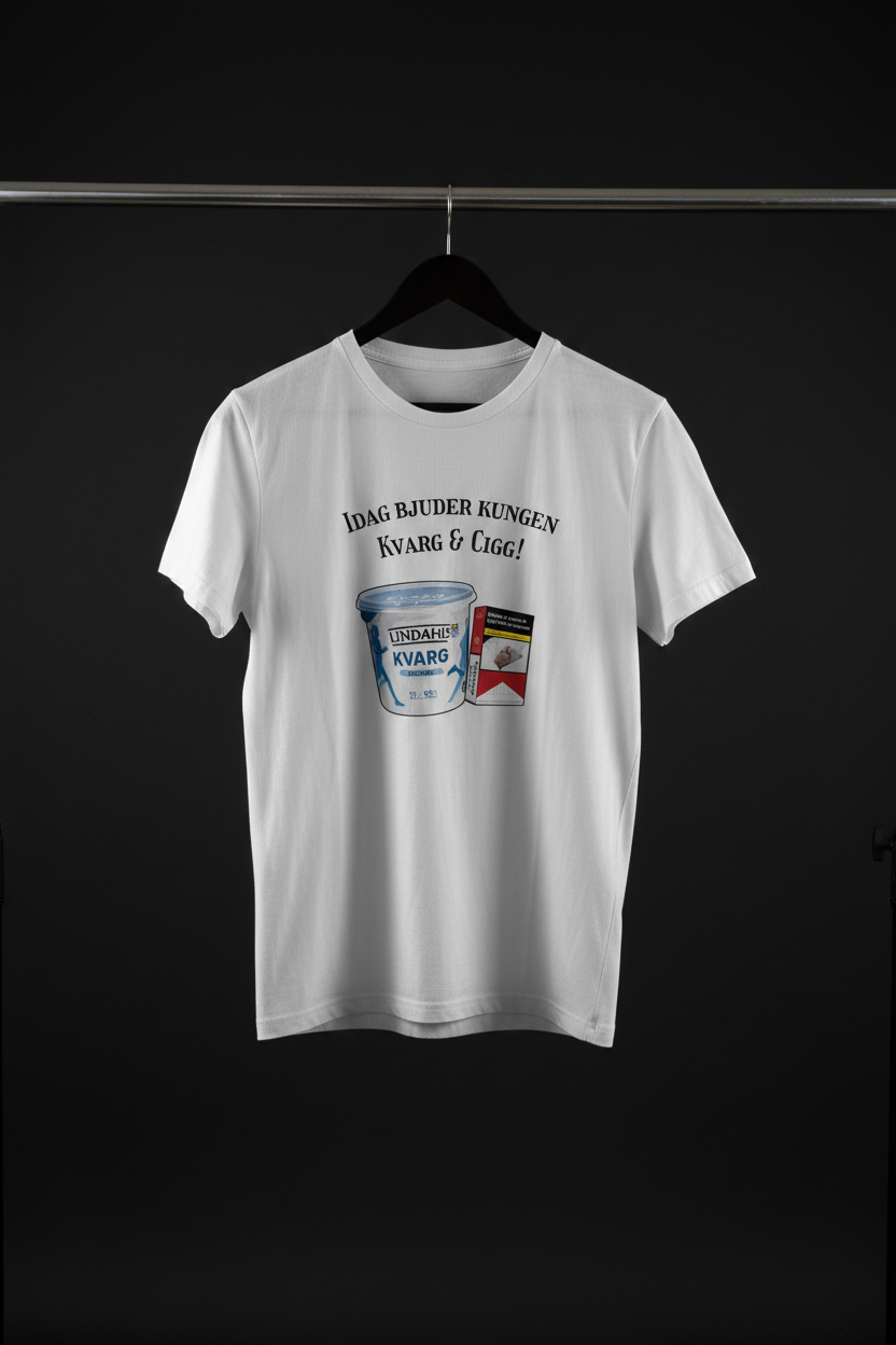 T-shirt Kvarg & Cigg på galge