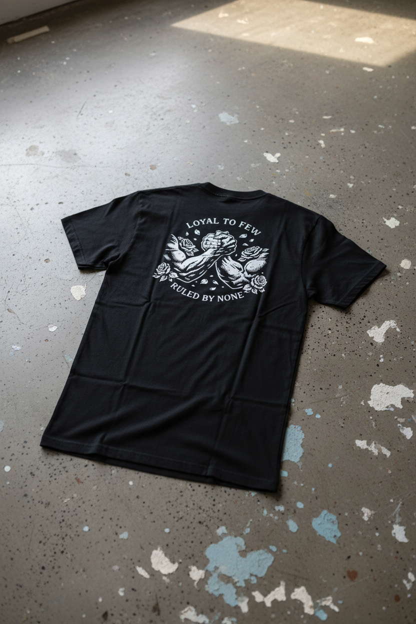 T-shirt Loyal to few – rygg, betonggolv
