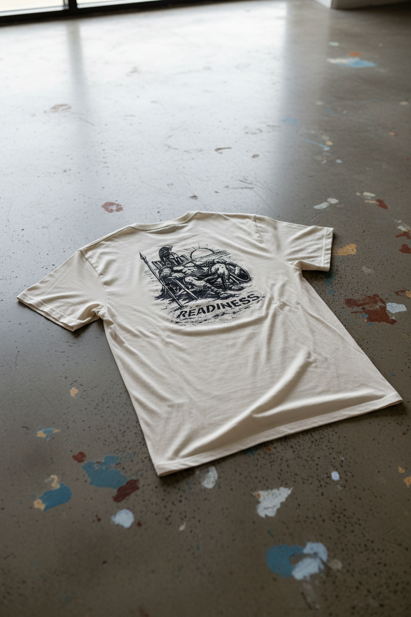 T-shirt Readiness – rygg, betonggolv
