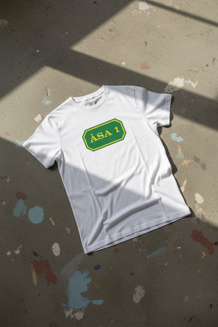 T-shirt ÅSA 1 – framsida, betonggolv