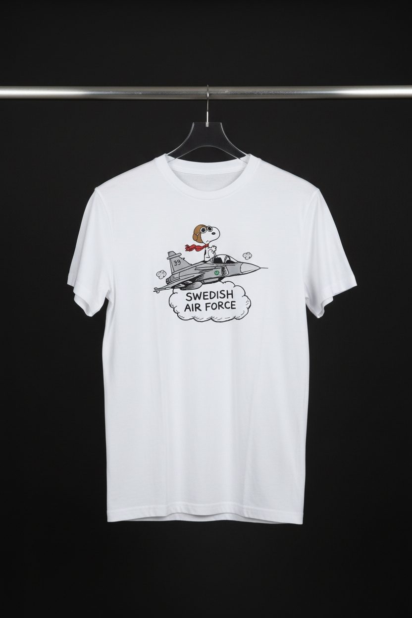 T-shirt - Swedish Air Forces Snobben i fotostudio